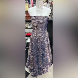 Atelier Alyce sz 12 gray long formal dress